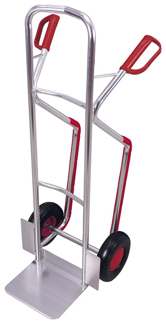 Aluminium truck with puncture-proof tyres Aluminium truck with puncture-proof tyres