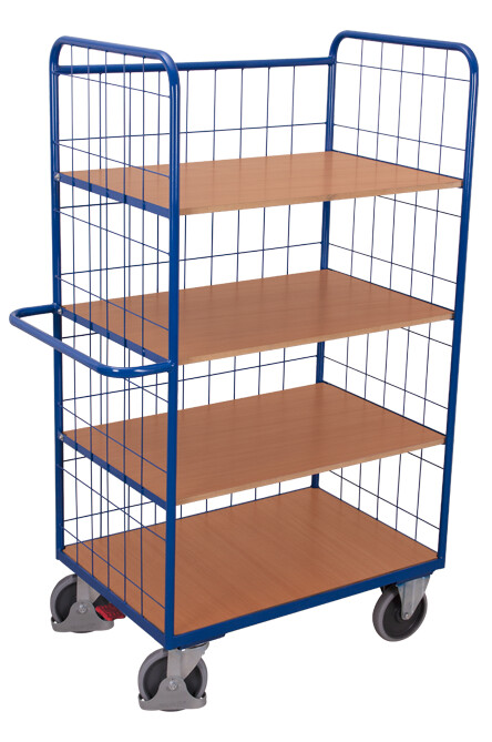 Shelf trolley, high with folding shelves Shelf trolley, high with folding shelves