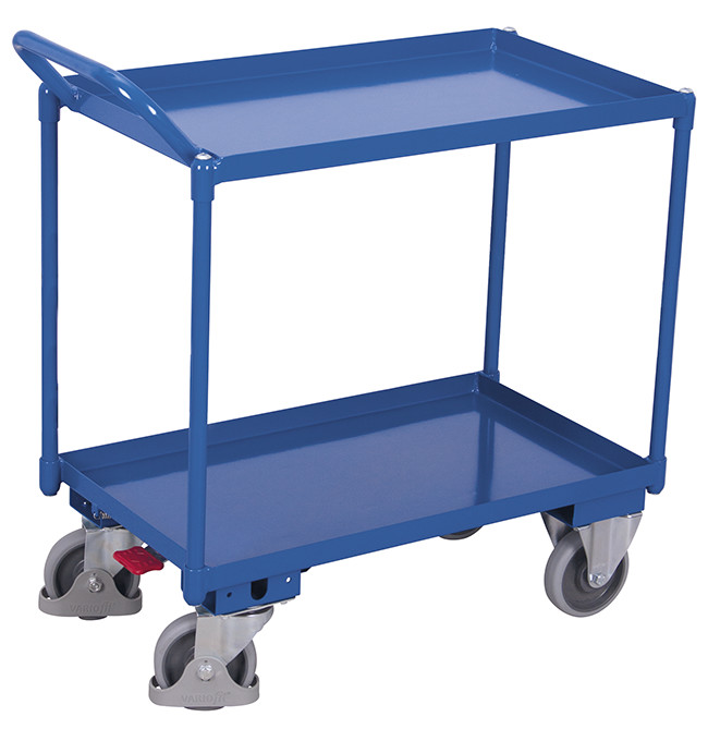 Table trolley with 2 load surfaces