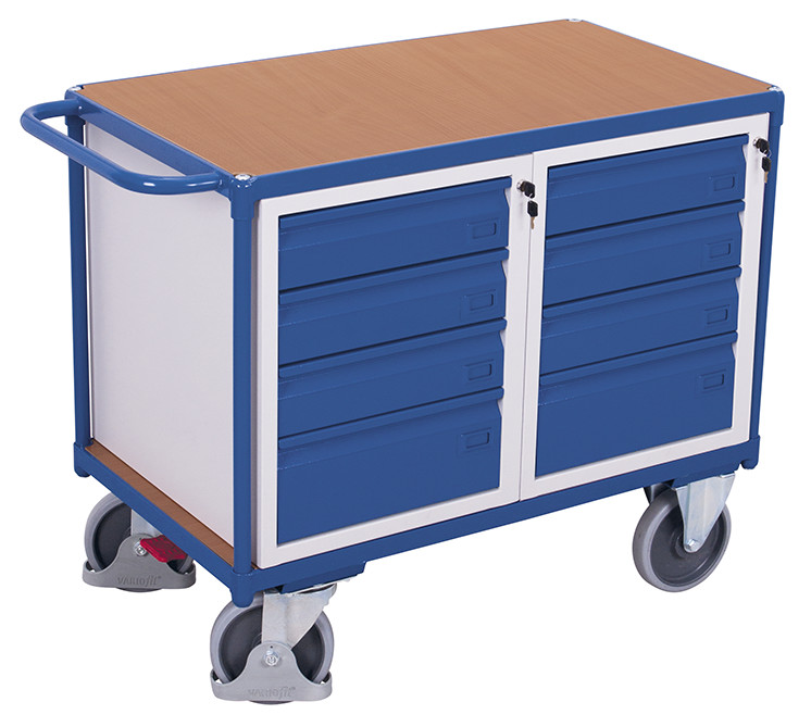 Workshop trolley with 1 load surface