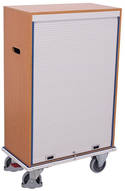 Document trolley with 9 compartments, lockable Document trolley with 9 compartments, lockable