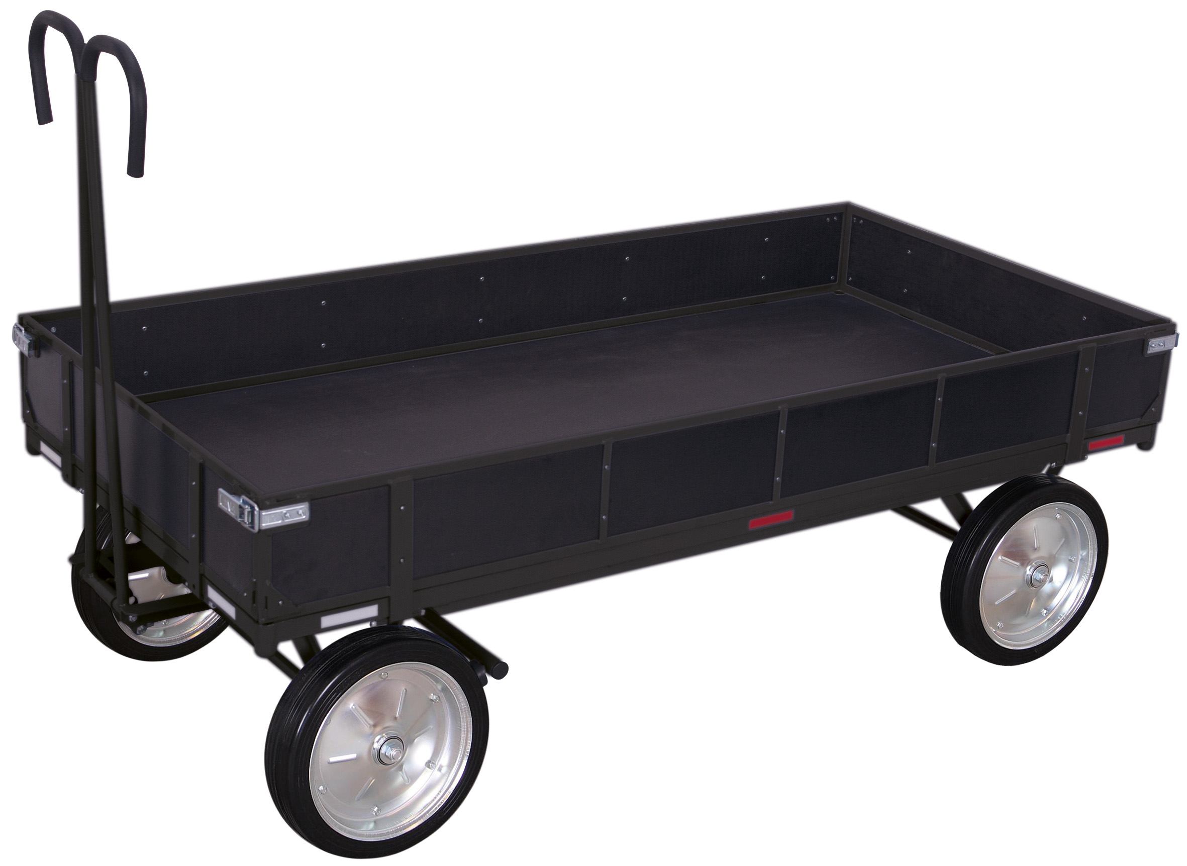 Hand platform trolley with side walls Hand platform trolley with side walls