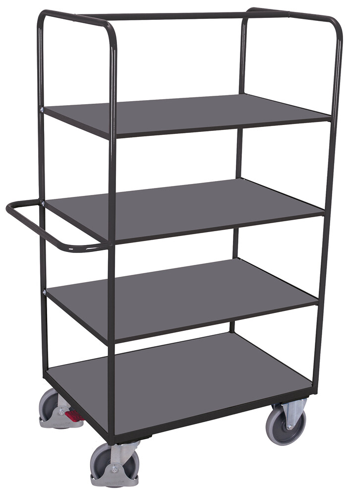 Shelf trolley, high with folding shelves Shelf trolley, high with folding shelves