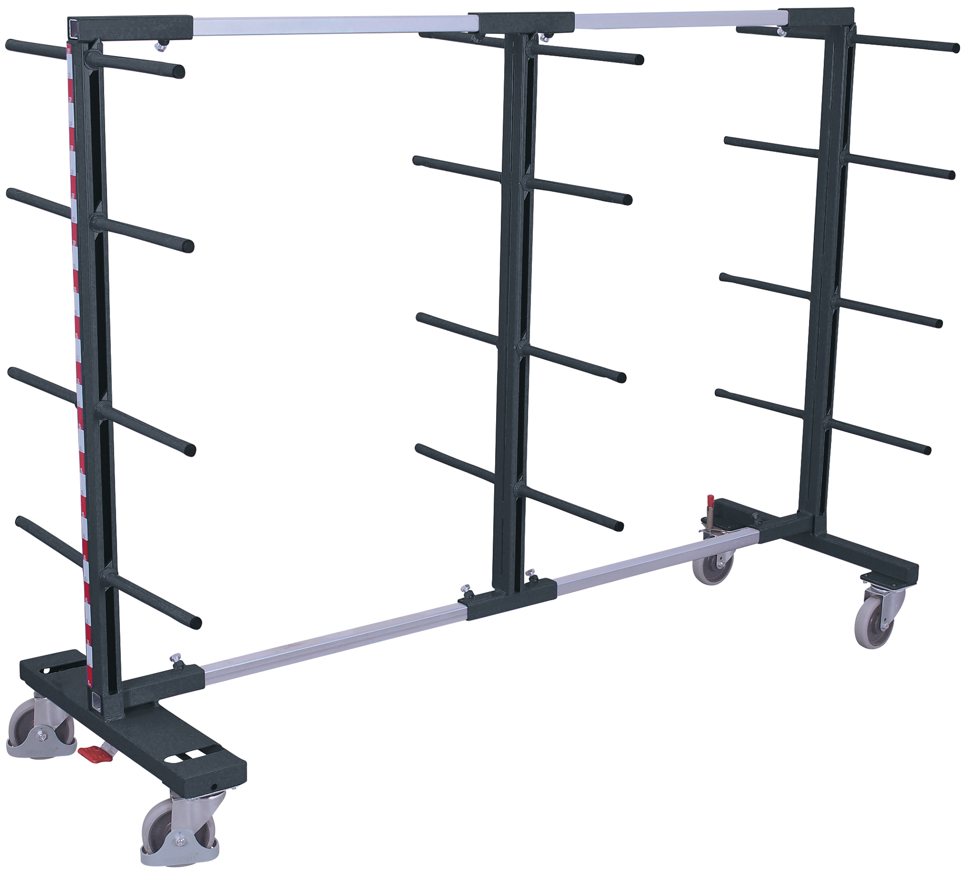 Carrier-spar trolley, two-sided