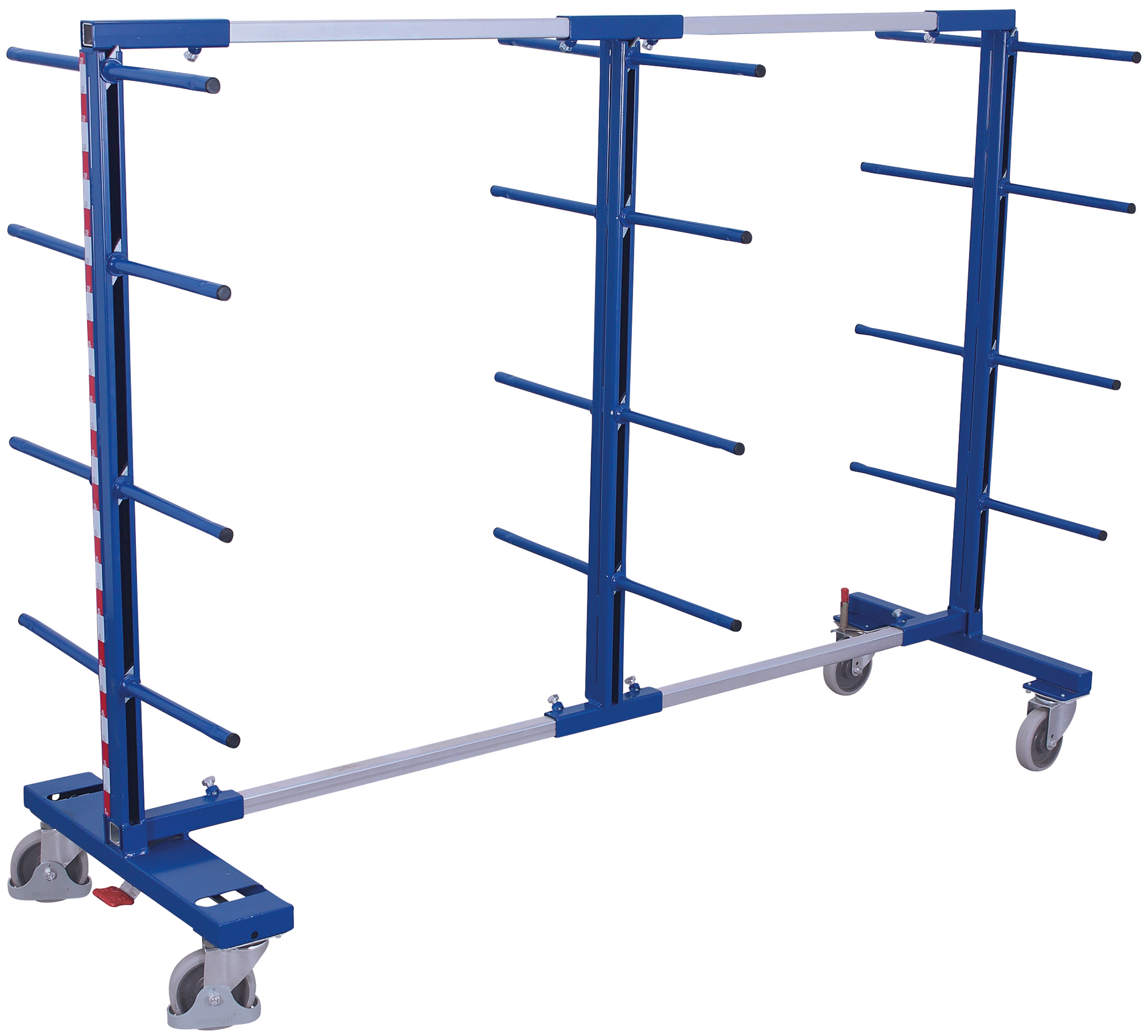 Carrier-spar trolley, two-sided