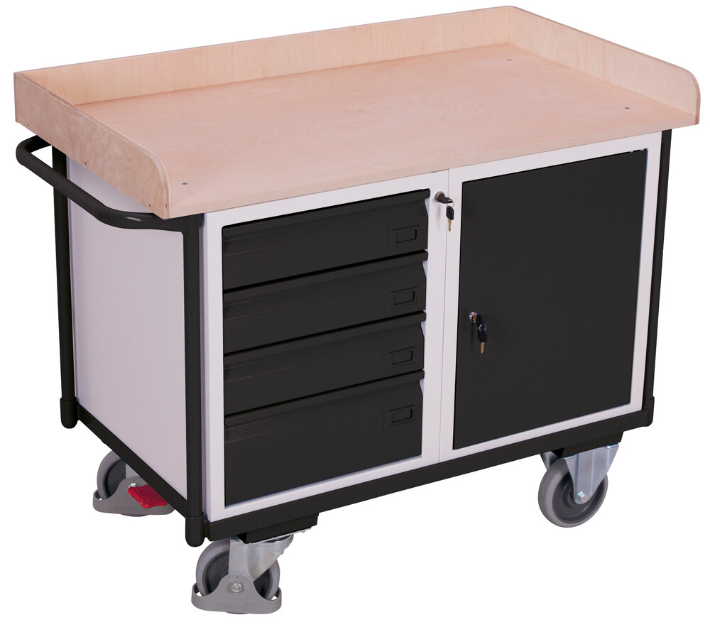 Workshop trolley with 1 load surface Workshop trolley with 1 load surface