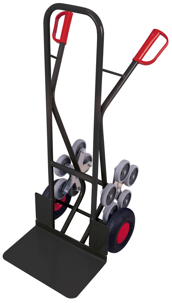 Stair-climber truck with 2 five-arm star wheels Stair-climber truck with 2 five-arm star wheels