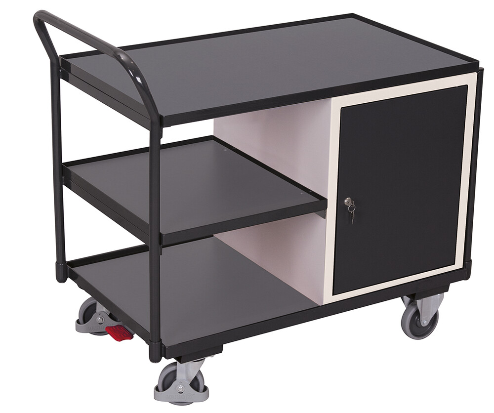 Workshop trolley with 3 load surfaces Workshop trolley with 3 load surfaces