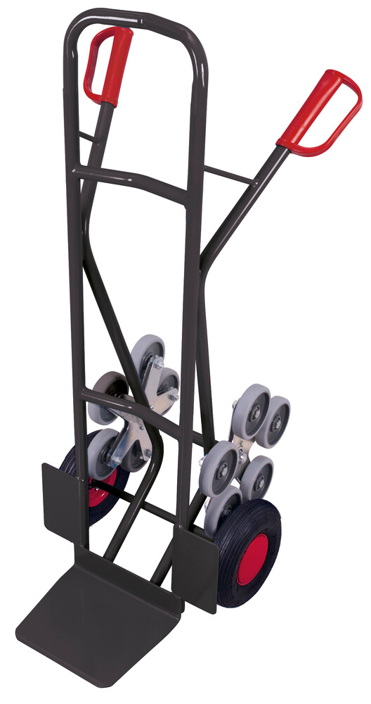 Stair-climber truck with 2 five-arm star wheels Stair-climber truck with 2 five-arm star wheels