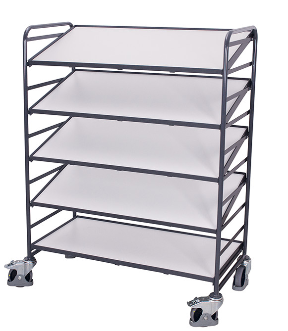 ESD euro container trolley with 5 ESD shelves ESD euro container trolley with 5 ESD shelves