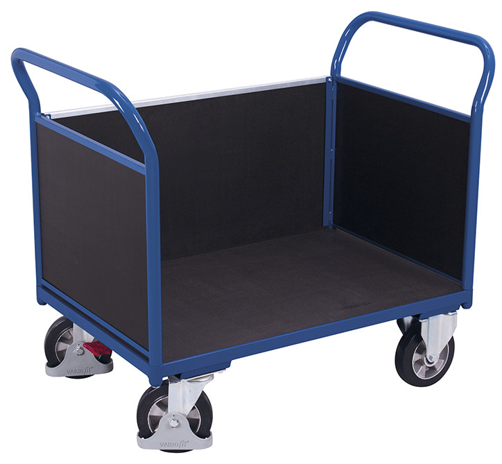 Dreiwandwagen mit Siebdruckplatte Dreiwandwagen mit Siebdruckplatte
