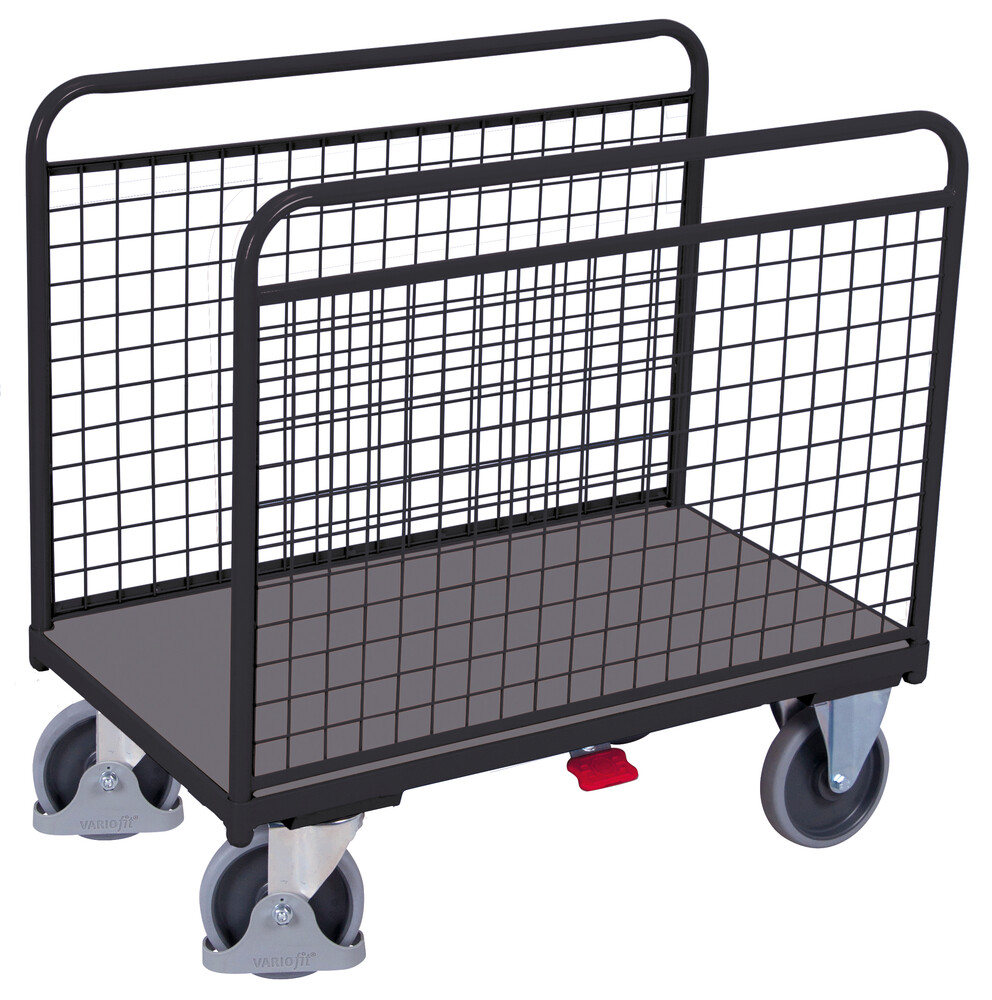 Seitenbügelwagen mit Drahtwänden