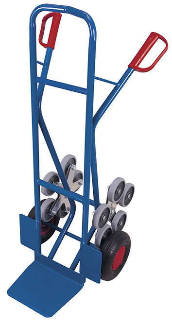 Stair-climber truck with 2 five-arm star wheels Stair-climber truck with 2 five-arm star wheels