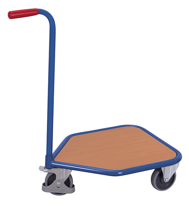 Push-handle dolly with board Push-handle dolly with board