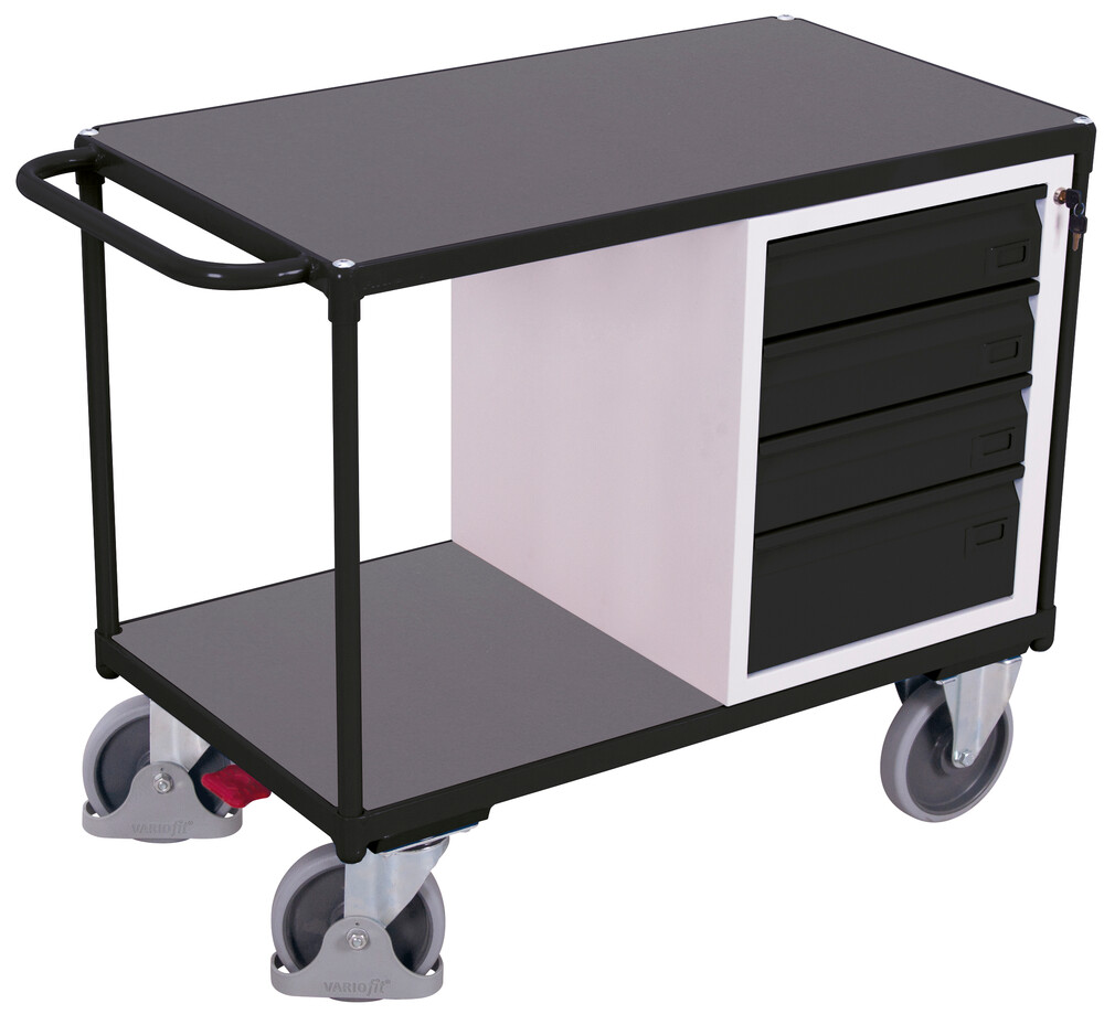 Workshop trolley with 2 load surfaces Workshop trolley with 2 load surfaces