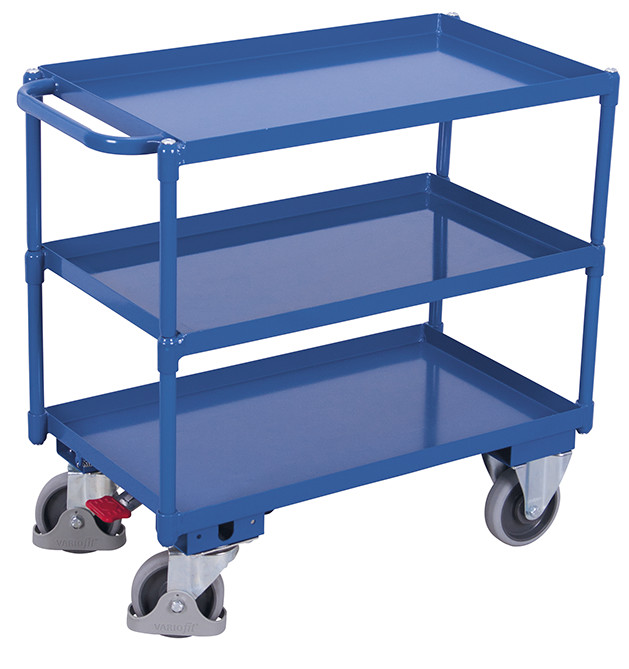 Table trolley with 3 load surfaces Table trolley with 3 load surfaces
