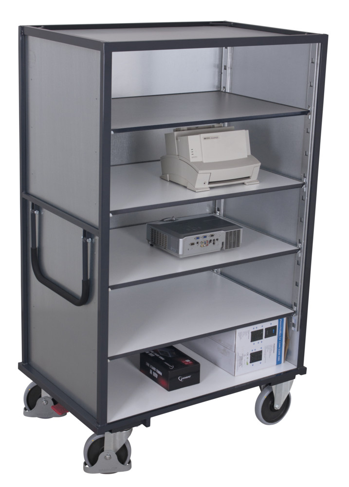 ESD shelf trolley fixed welded