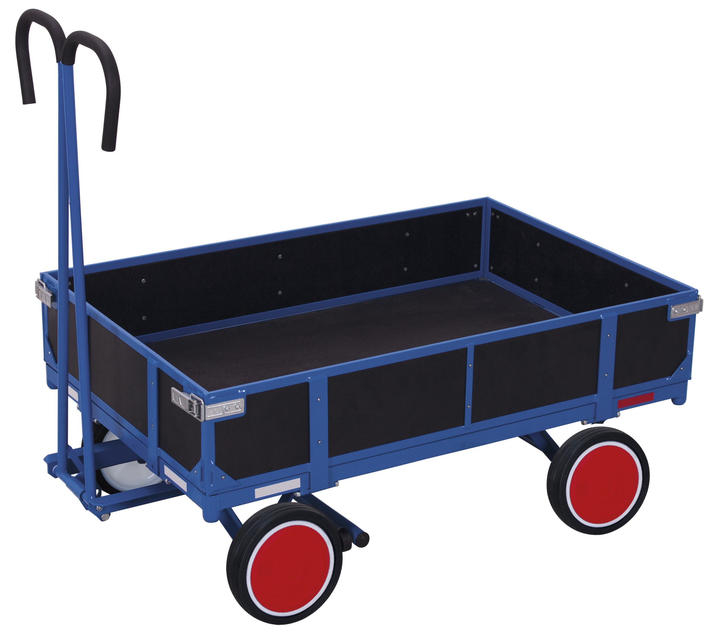 Hand platform trolley with side walls Hand platform trolley with side walls