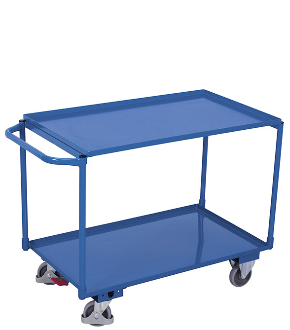 Table trolley with 2 load surfaces