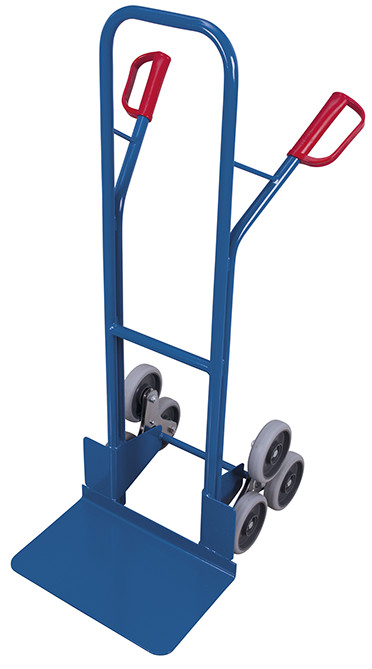 Stair-climber truck with 2 three-arm star wheels Stair-climber truck with 2 three-arm star wheels
