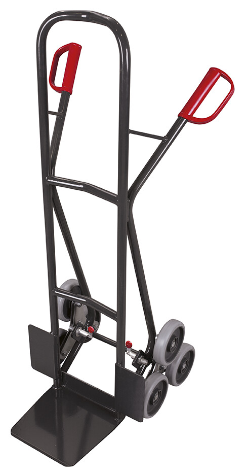 Stair-climber truck with 2 three-arm star wheels Stair-climber truck with 2 three-arm star wheels