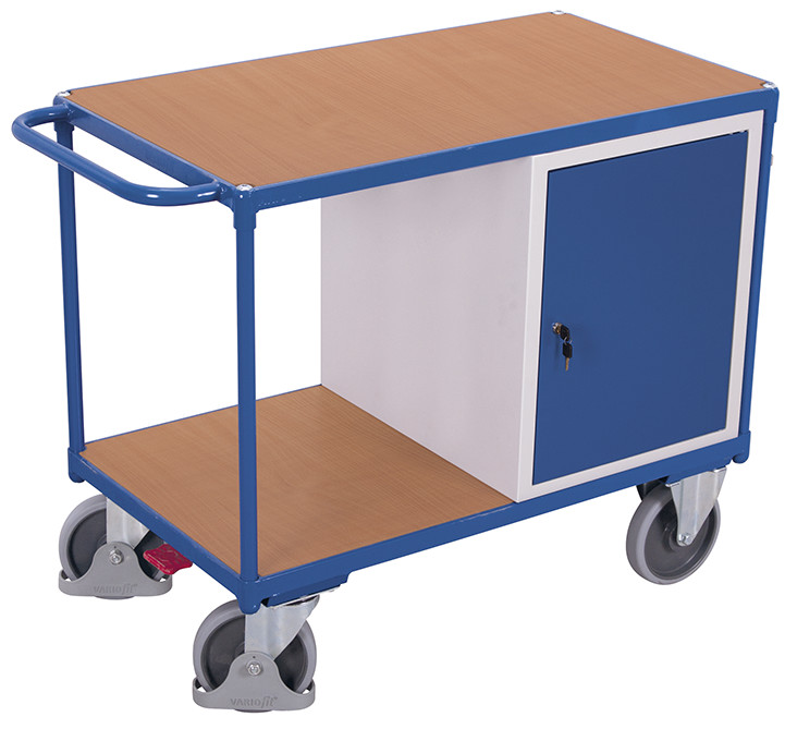 Workshop trolley with 2 load surfaces Workshop trolley with 2 load surfaces