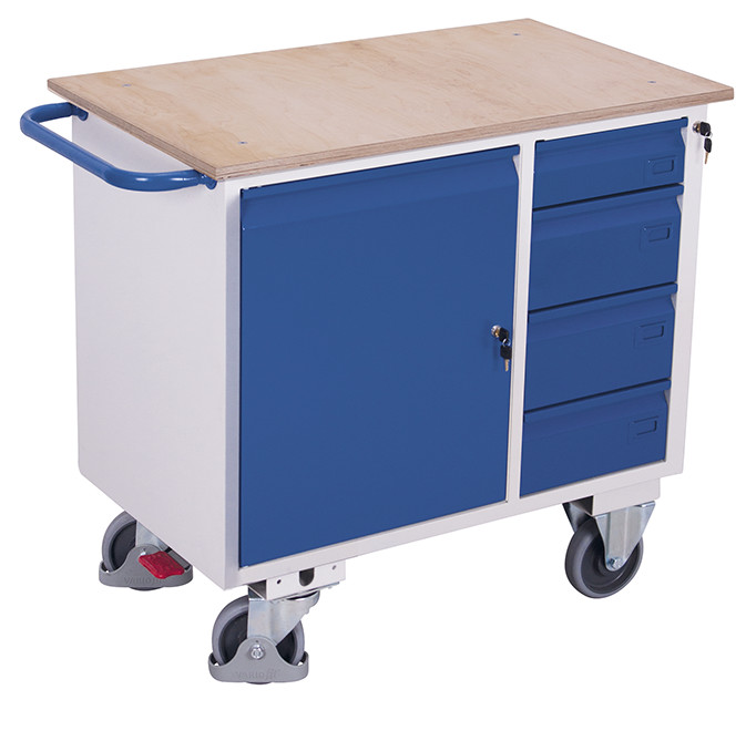 Workshop trolley with 4 drawers Workshop trolley with 4 drawers