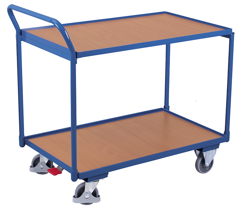 Table trolley with 2 load surfaces