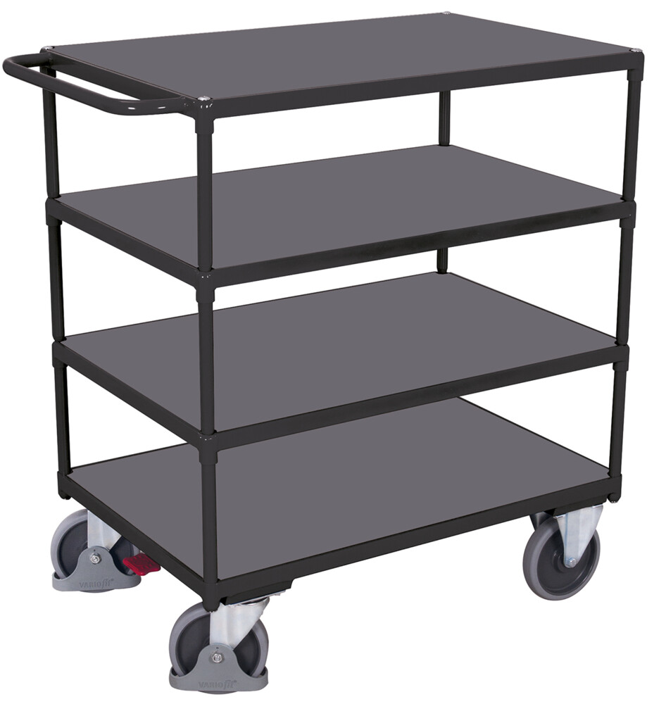 Heavy-duty table trolley with 4 load surfaces Heavy-duty table trolley with 4 load surfaces
