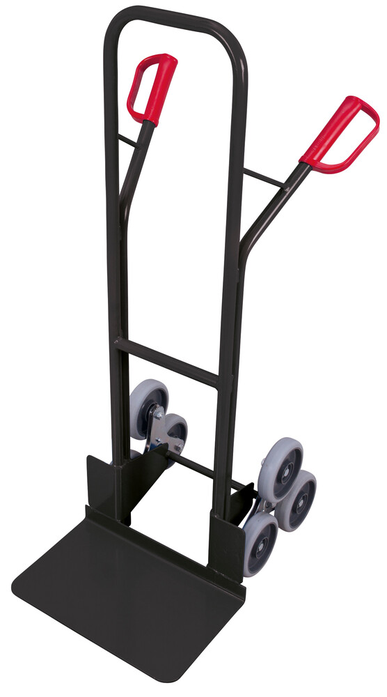 Stair-climber truck with 2 three-arm star wheels Stair-climber truck with 2 three-arm star wheels