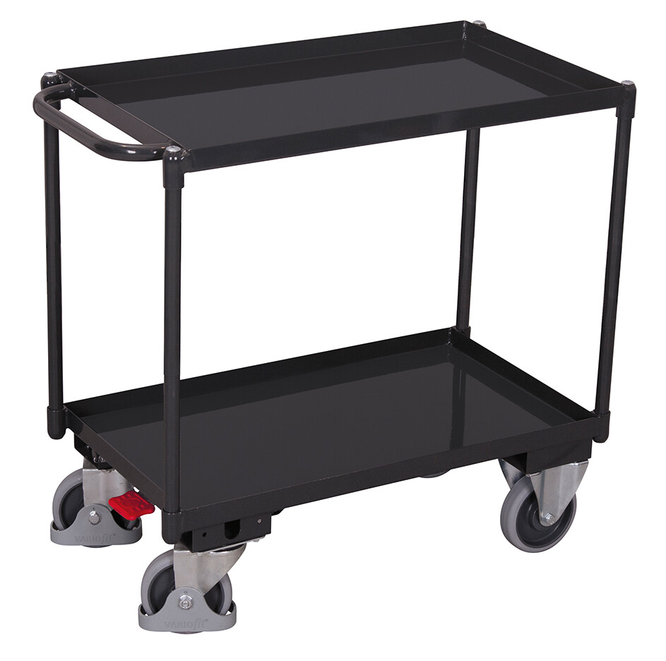 Table trolley with 2 load surfaces