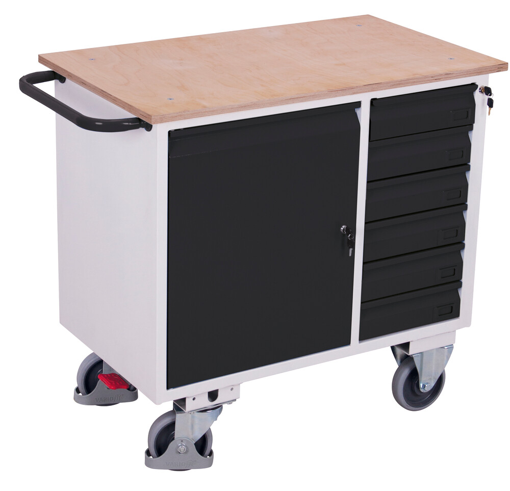 Workshop trolley with 6 drawers Workshop trolley with 6 drawers