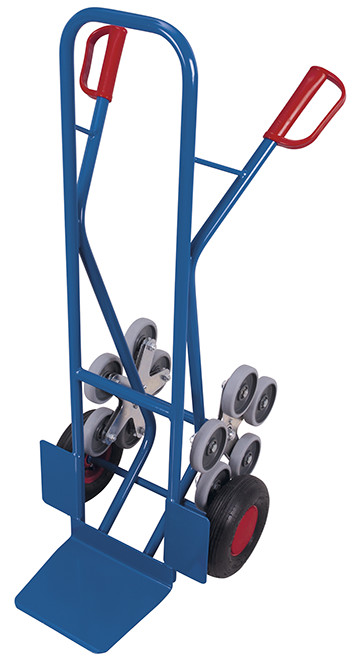 Stair-climber truck with 2 five-arm star wheels Stair-climber truck with 2 five-arm star wheels