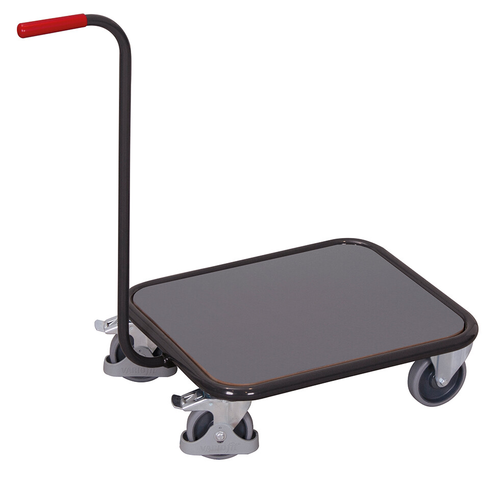 Push-handle dolly with board Push-handle dolly with board